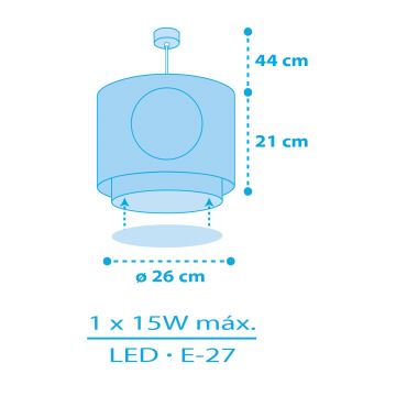 Lustră pentru copii Dalber 60652 PIRATE ISLAND 1xE27/15W/230V