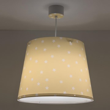 Lustră pentru copii STAR LIGHT 1xE27/60W/230V galbenă Dalber 82212A