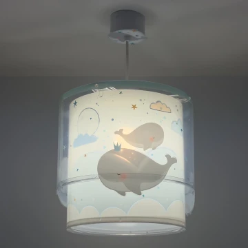 Lustră pentru copii WHALE DREAMS 1xE27/15W/230V albastru Dalber 61172T