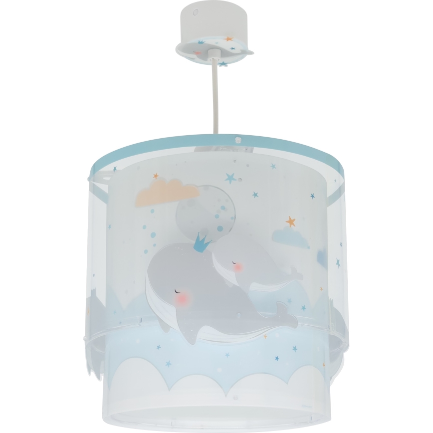 Lustră pentru copii WHALE DREAMS 1xE27/15W/230V albastru Dalber 61172T