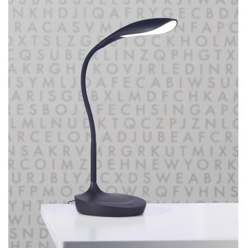 Markslöjd 106094 - LED Lampă de masă dimmabilă cu USB SWAN LED/4,6W/230V