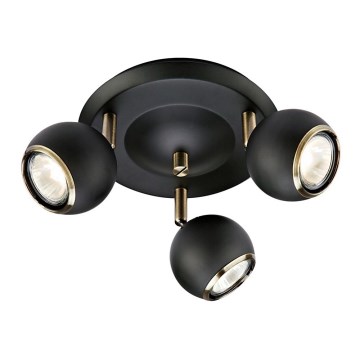 Markslöjd 106876 - Lampă spot COCO 3xGU10/35W/230V negru