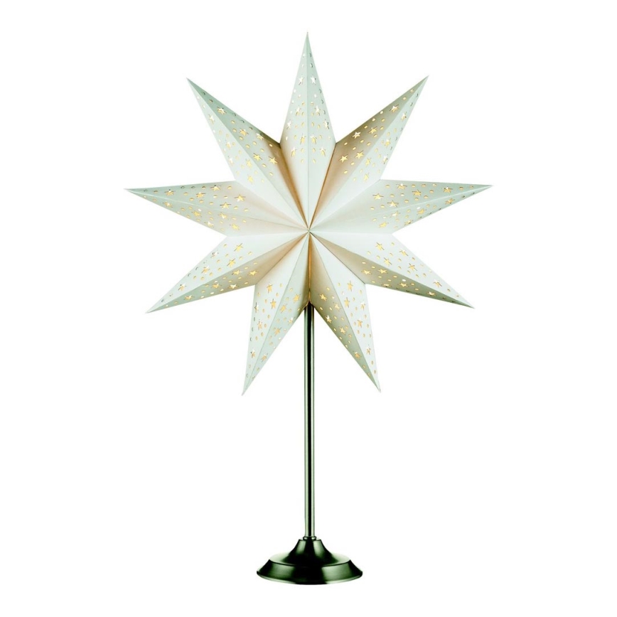 Markslöjd 704116 - Decorațiune de crăciun SOLVALLA 1xE14/25W/230V alb 64 cm