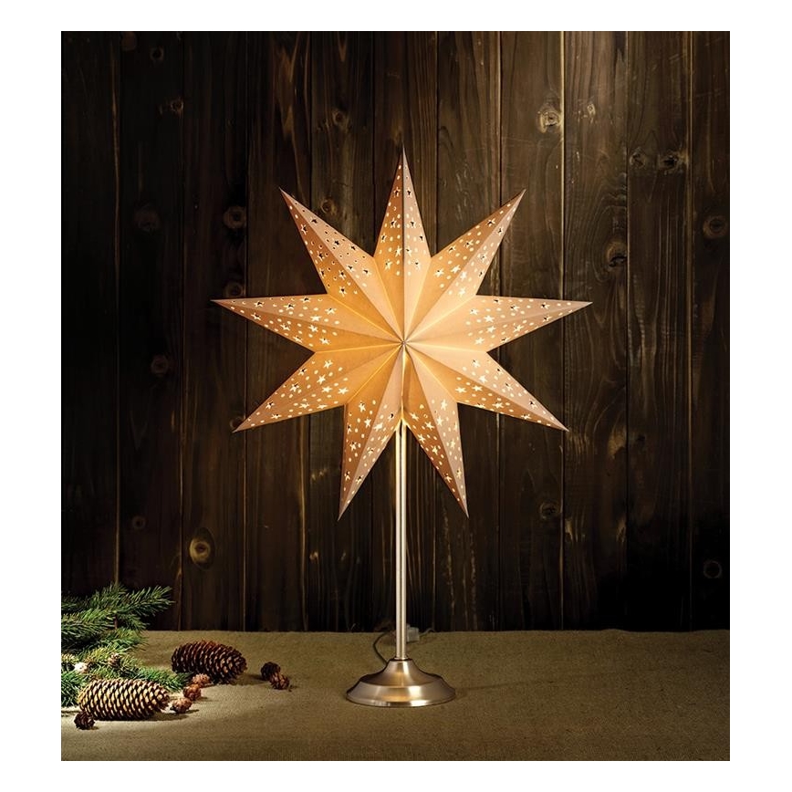 Markslöjd 704116 - Decorațiune de crăciun SOLVALLA 1xE14/25W/230V alb 64 cm