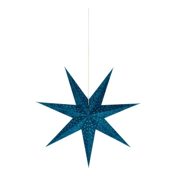 Markslöjd 705487 - Decorațiune de crăciun VELOURS 1xE14/6W/230V 75 cm albastru