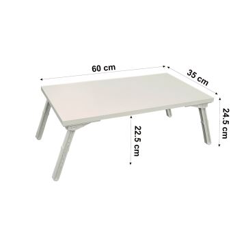Măsuță de pat GUSTO 24x60 cm albă