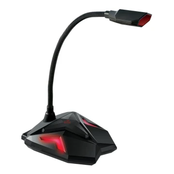 Microfon LED USB de joc 5V negru/roșu Yenkee