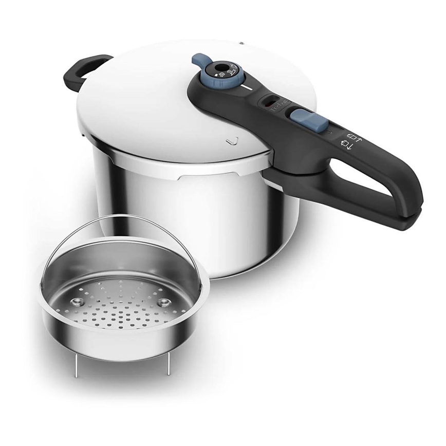 Oală sub presiune Tefal 6 l SECURE TRENDY oțel inoxidabil