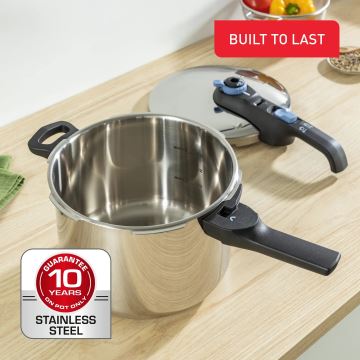 Oală sub presiune Tefal 6 l SECURE TRENDY oțel inoxidabil