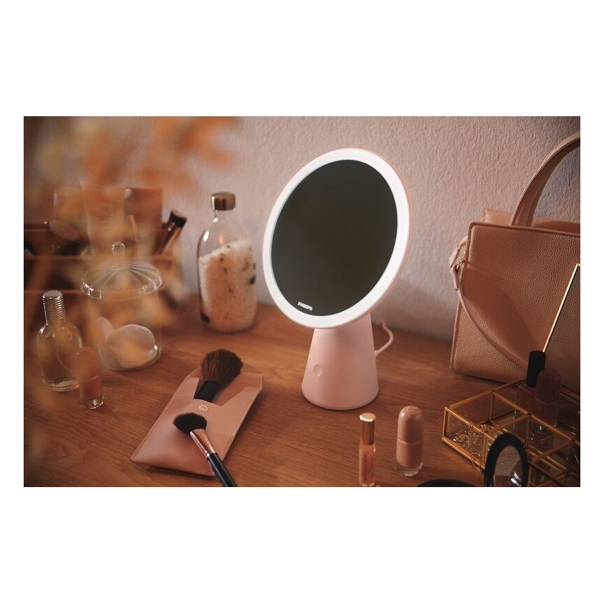 Oglindă cosmetică dimabilă cu retroiluminare LED MIRROR LED/4,5W/5V Philips