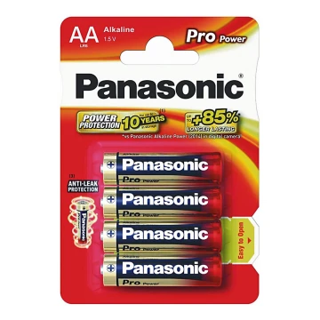 Panasonic LR6 PPG - 4ks Baterie alcalina  AA Pro Power 1,5V