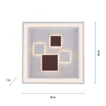 Paul Neuhaus 6283-16 - LED Plafonieră dimmabilă ELIZA LED/30W/230V + LED/18,5W