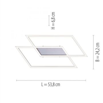 Paul Neuhaus 8192-55 - LED Lustră aplicată dimmabilă INIGO 2xLED/12W/230V