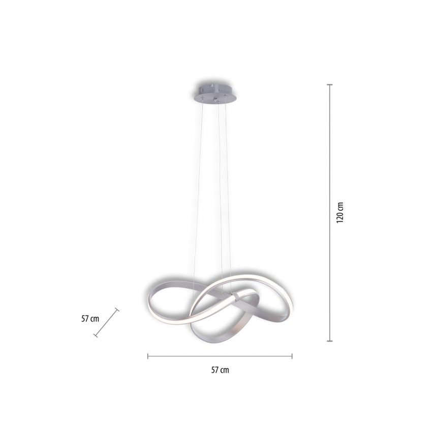 Paul Neuhaus 8291-55 - LED Lustră pe cablu dimmabilă MELINDA 1xLED/30W/230V