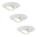 Paulmann 93578 - SET 3xLED/3,8W Lampă încastrată FOCUS 230/12V