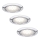 Paulmann 99814 - SET 3x Corp de iluminat LED tavan fals MICRO LINE 3xLED/1W/230V/12V