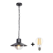 Pendul LED de exterior VEERLE 1xE27/60W/230V IP44 Brilagi