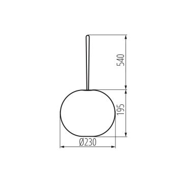 Pendul LED reîncărcabil dimabil de exterior STONO LED/1W/3000 mAh IP54