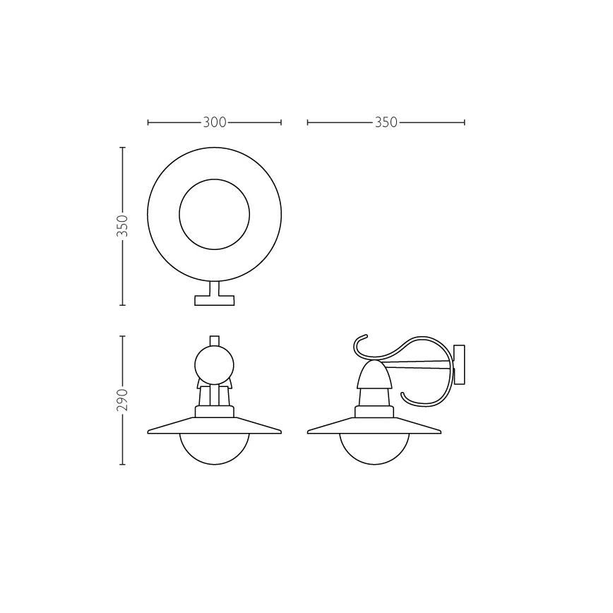 Philips 01816/30/PN - Corp de iluminat exterior MYGARDEN TOPIARY 1xE27/60W/230V