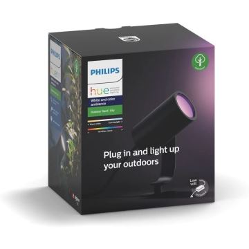 Philips - LED RGB Lampă spot exterior Hue LILY LED/8W/230V IP65