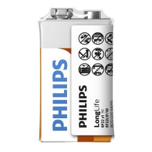 Philips 6F22L1F/10 - Baterie clorura de zinc 6F22 LONGLIFE 9V 150mAh