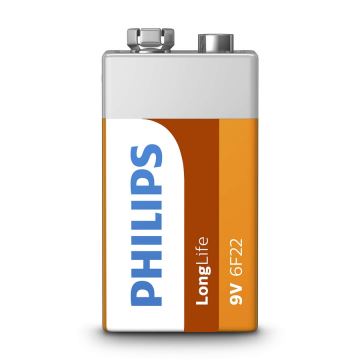 Philips 6F22L1F/10 - Baterie clorura de zinc 6F22 LONGLIFE 9V