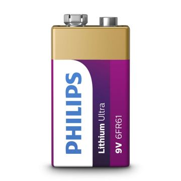 Philips 6FR61LB1A/10 - Baterie cu litiu 6LR61 LITHIUM ULTRA 9V