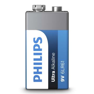 Philips 6LR61E1B/10 - Baterie alcalina 6LR61 ULTRA ALKALINE 9V