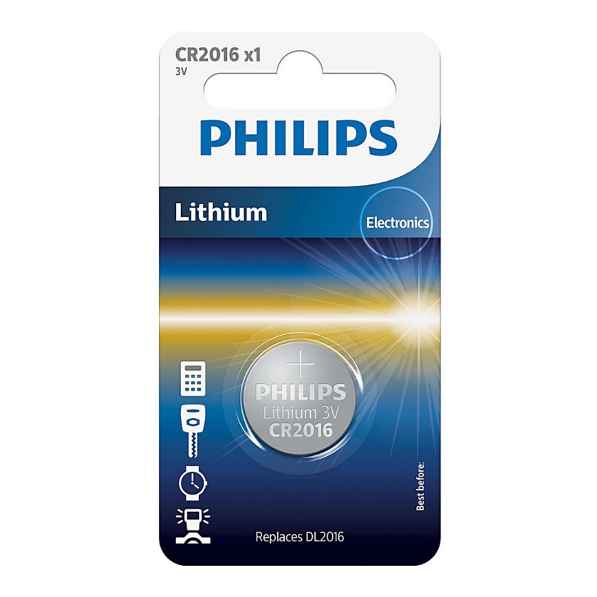 Philips CR2016/01B - Baterie buton cu litiu CR2016 MINICELLS 3V 90mAh