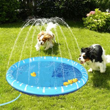 Piscină pentru câini cu fântână de apă d. 1m