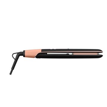 Placă de îndreptat părul cu afișaj LCD EXPRESS SHINE 39W/230V roz-auriu Rowenta