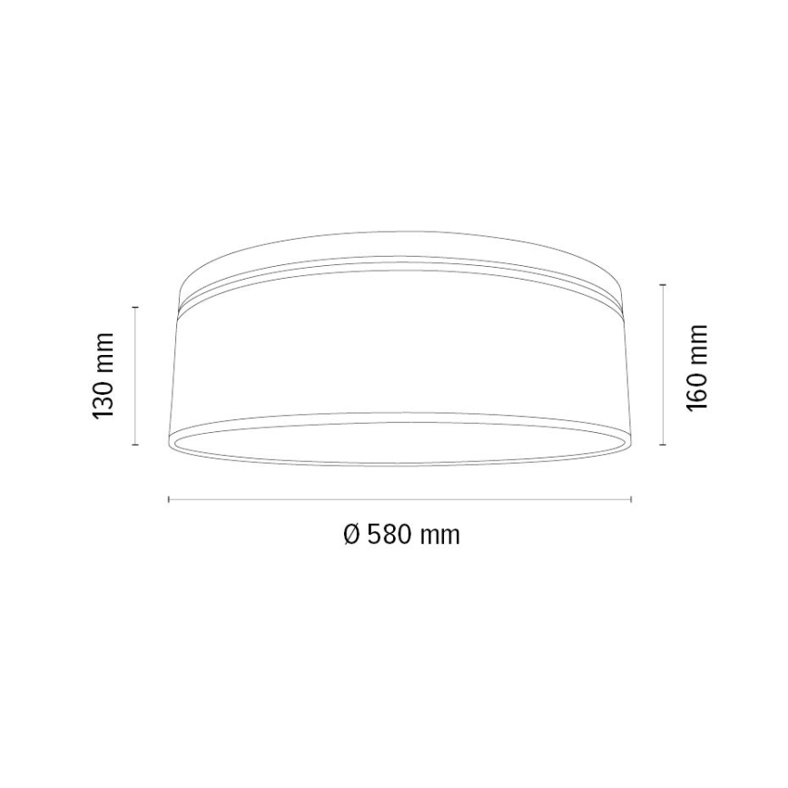 Plafonieră BENITA 4xE27/25W/230V stejar – certificat FSC