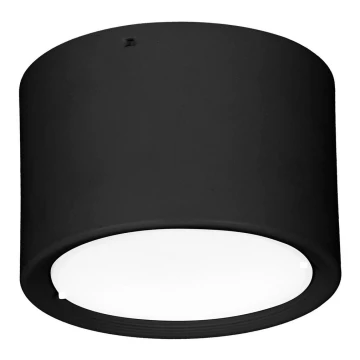 Plafonieră LED/16W/230V neagră d. 12 cm