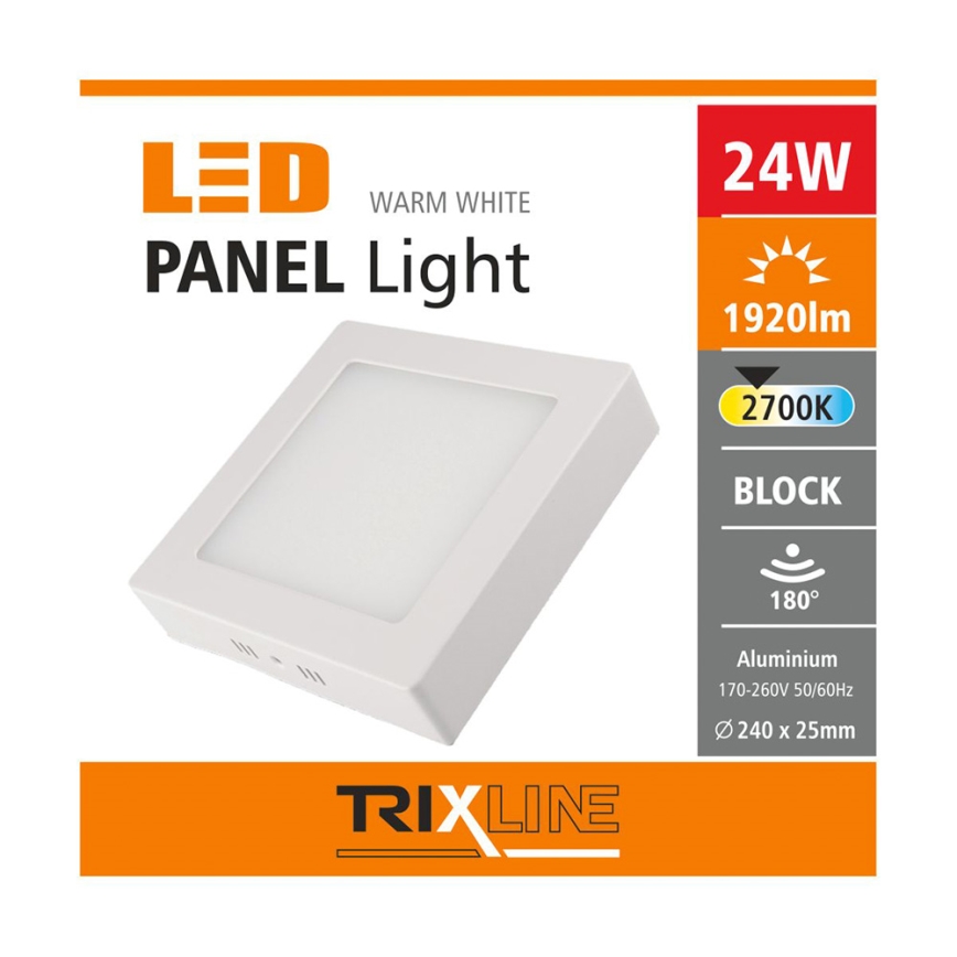 Plafonieră LED/24W/230V 2700K