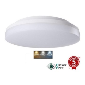 Plafonieră LED aplicată LED/30W/230V 3000K/4000K/6000K IP54 33 cm alb Sinclair