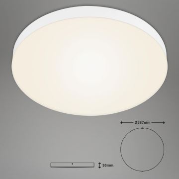 Plafonieră LED Briloner 7068-016 FLAME LED/24,5W/230V 3000K d. 38 cm alb