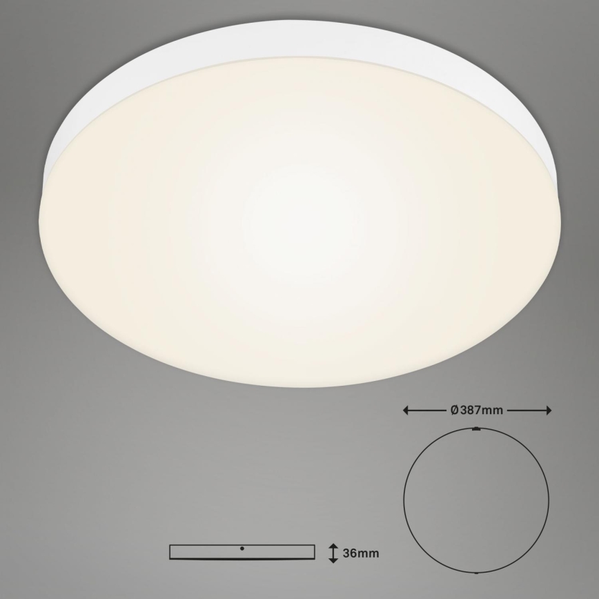 Plafonieră LED Briloner 7068-016 FLAME LED/24,5W/230V 3000K d. 38 cm alb