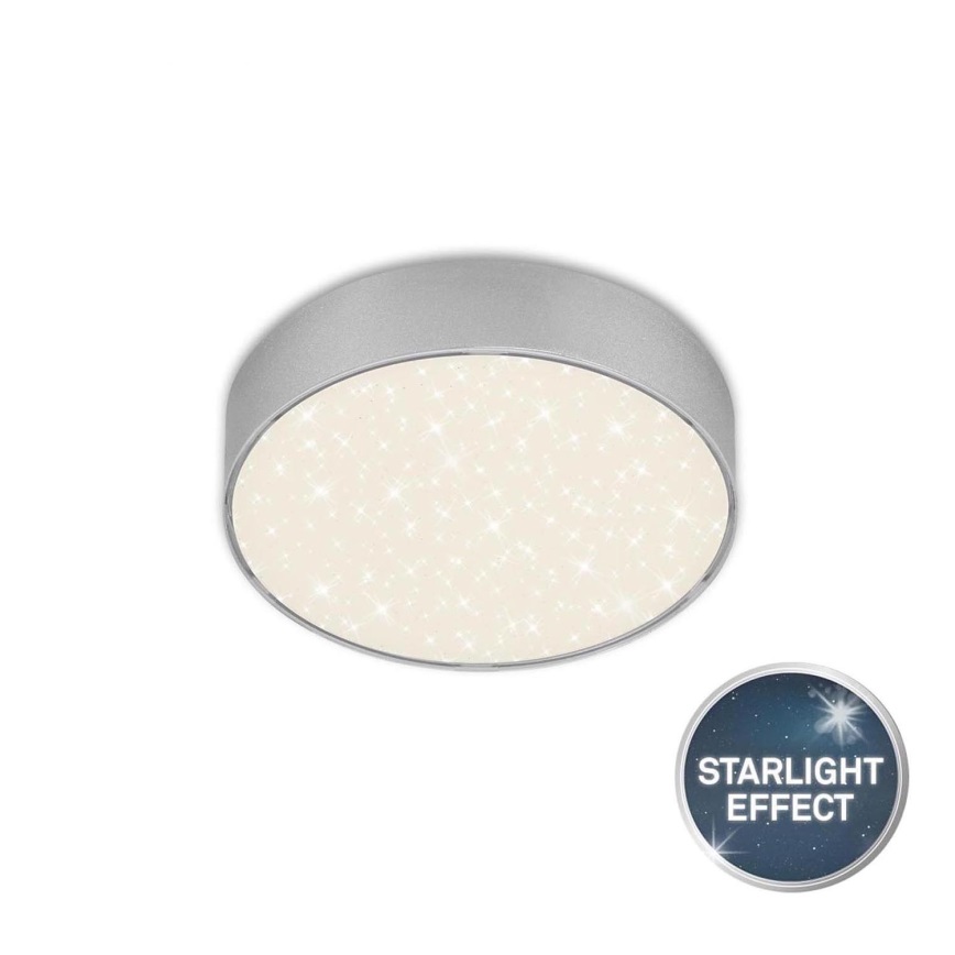 Plafonieră LED Briloner 7072-414 STAR SKY LED/11W/230V 4000K d. 15 cm argintiu