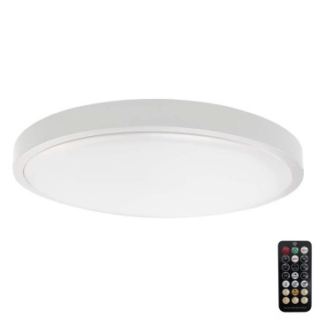 Plafonieră LED cu senzor pentru baie LED/24W/230V IP44 6500K d. 35 cm alb + telecomandă