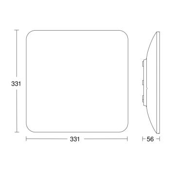Plafonieră LED cu senzor RS PRO S30 Q SC LED/26W/230V 3000K Steinel 067526