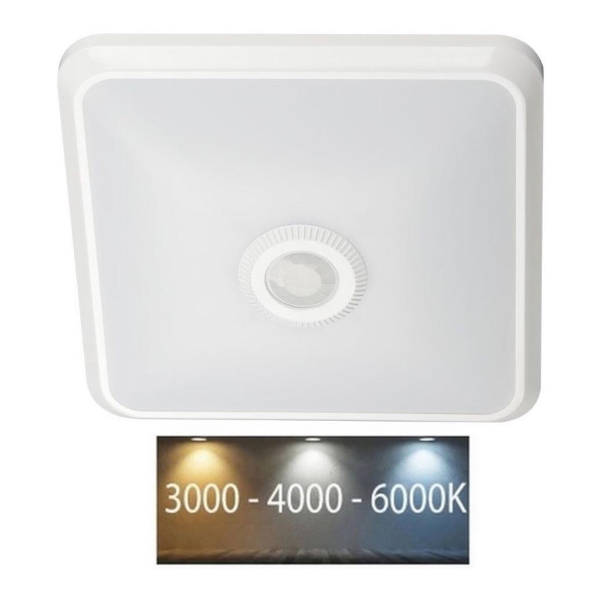 Plafonieră LED cu senzor SAMSUNG CHIP LED/12W/230V 3000/4000/6000K alb