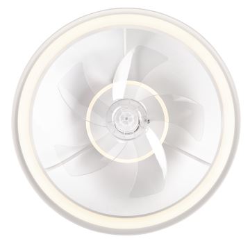 Plafonieră LED dimabilă cu ventilator FARGO LED/37W/230V alb + telecomandă