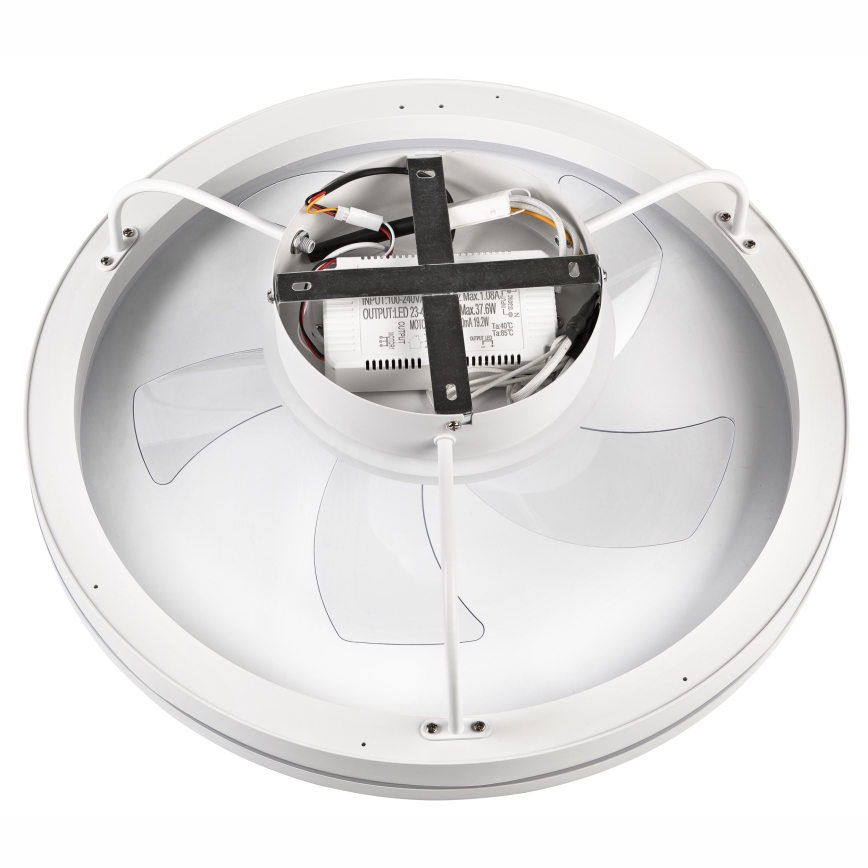 Plafonieră LED dimabilă cu ventilator FARGO LED/37W/230V alb + telecomandă