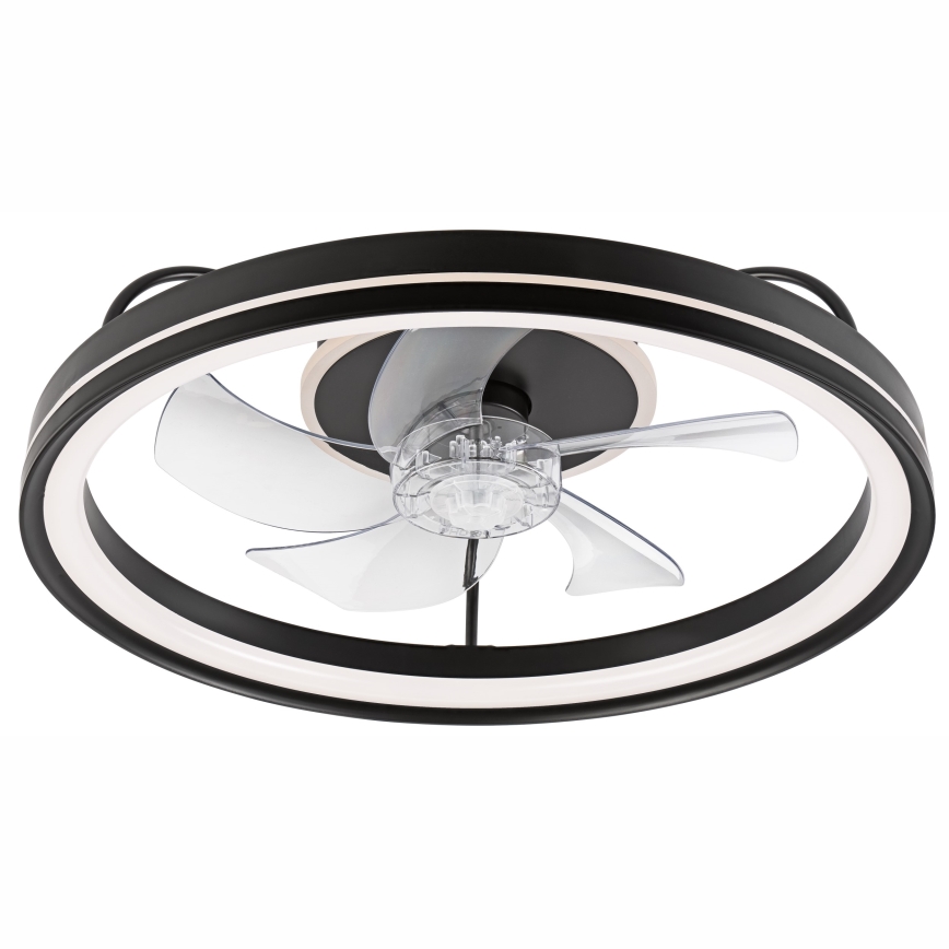 Plafonieră LED dimabilă cu ventilator FARGO LED/37W/230V negru + telecomandă