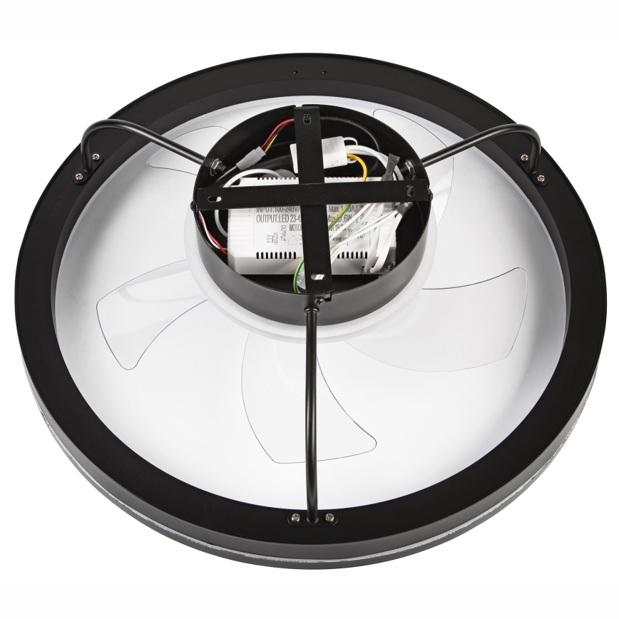 Plafonieră LED dimabilă cu ventilator FARGO LED/37W/230V negru + telecomandă