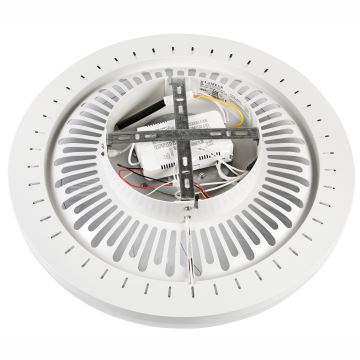 Plafonieră LED dimabilă cu ventilator GEMMA LED/37W/230V alb + telecomandă