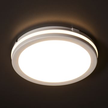 Plafonieră LED de exterior BENO ECO LED/12W/230V 3000/4000/6500K d. 20 cm IP65 alb