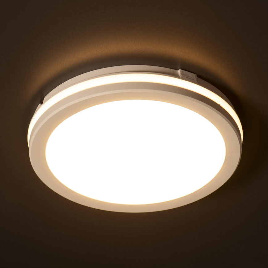 Plafonieră LED de exterior BENO ECO LED/20W/230V 3000/4000/6500K d. 20 cm IP65 alb