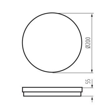 Plafonieră LED de exterior BENO ECO LED/20W/230V 3000/4000/6500K d. 20 cm IP65 alb