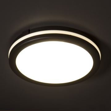 Plafonieră LED de exterior BENO ECO LED/40W/230V 3000/4000/6500K d. 40 cm IP65 negru